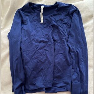 lululemon athletica Blue Long Sleeve Tee